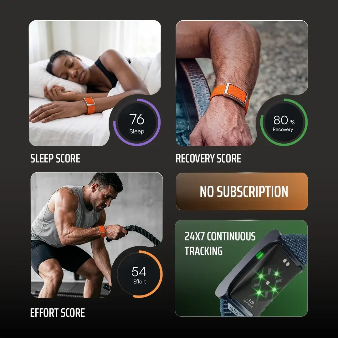 Noise REP Screenless Fitness Tracker | 24×7 HRV, Recovery & Sleep Scores | No Subscription