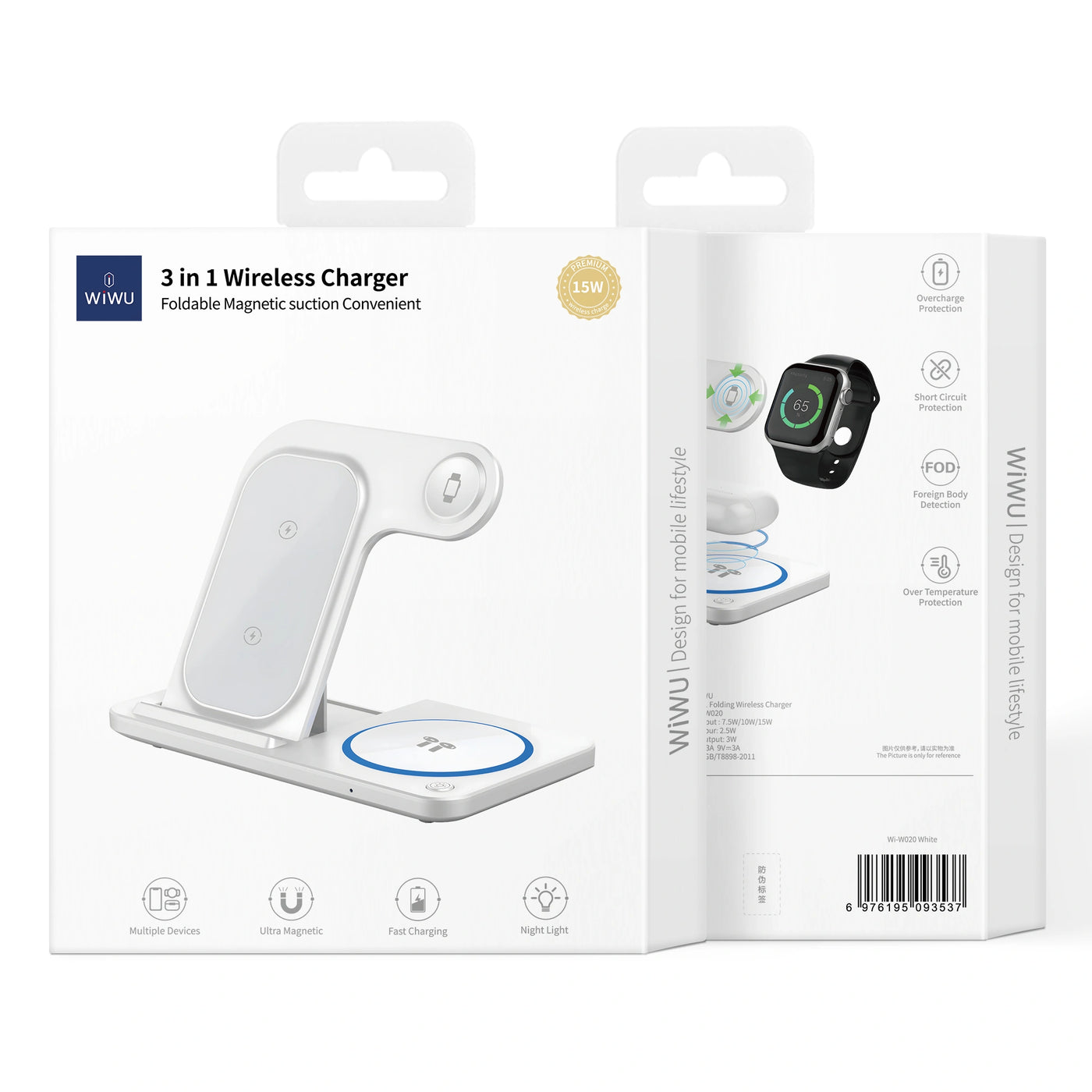 3in 1 wireless charger