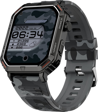 Fire-Boltt Commando 49.5mm (1.95) AMOLED Smart Watch, 123 sports modes, Bluetooth calling Smartwatch
