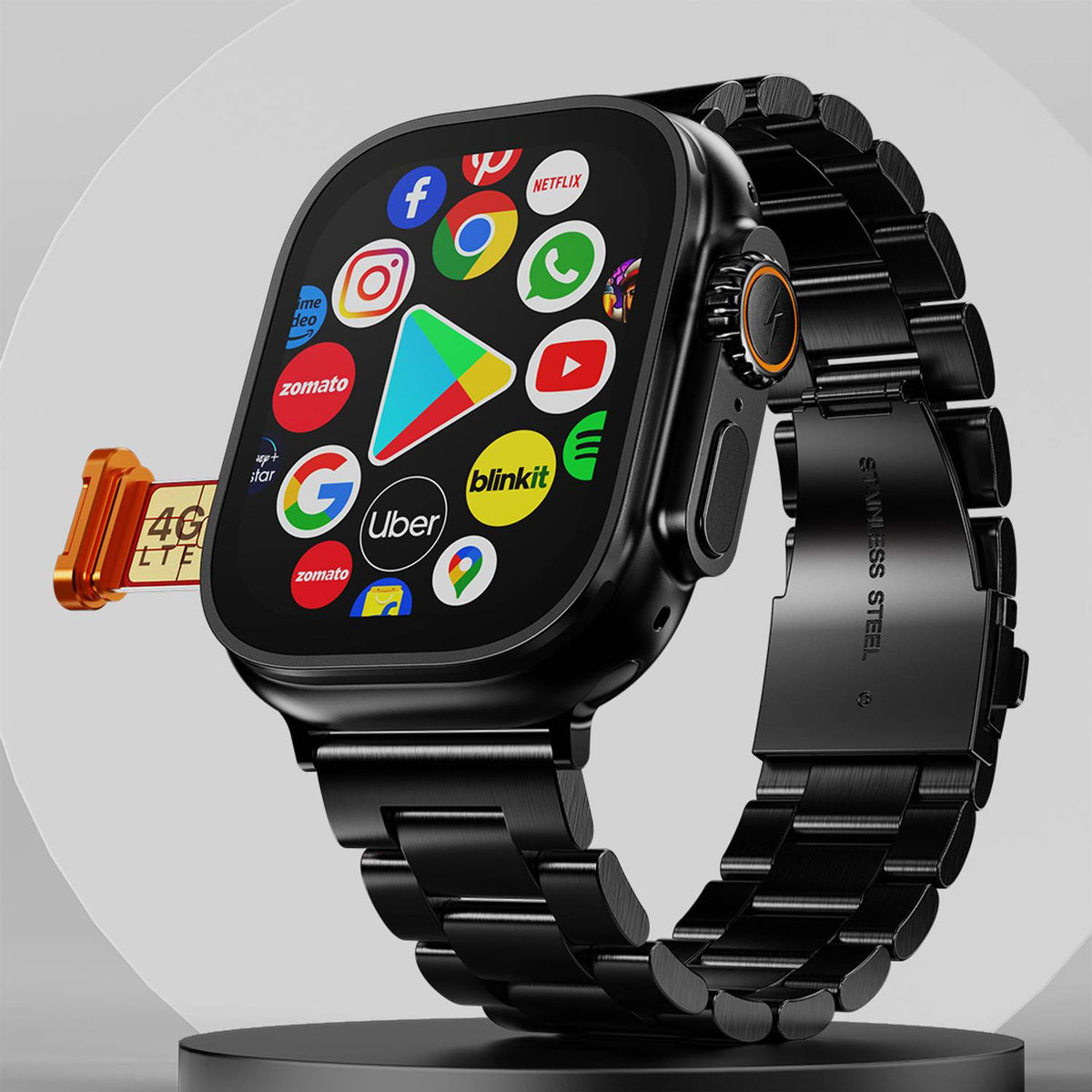 Fire-Boltt Oracle WristPhone 4G calling smartwatch with Android OS - Buy Online Best Price India