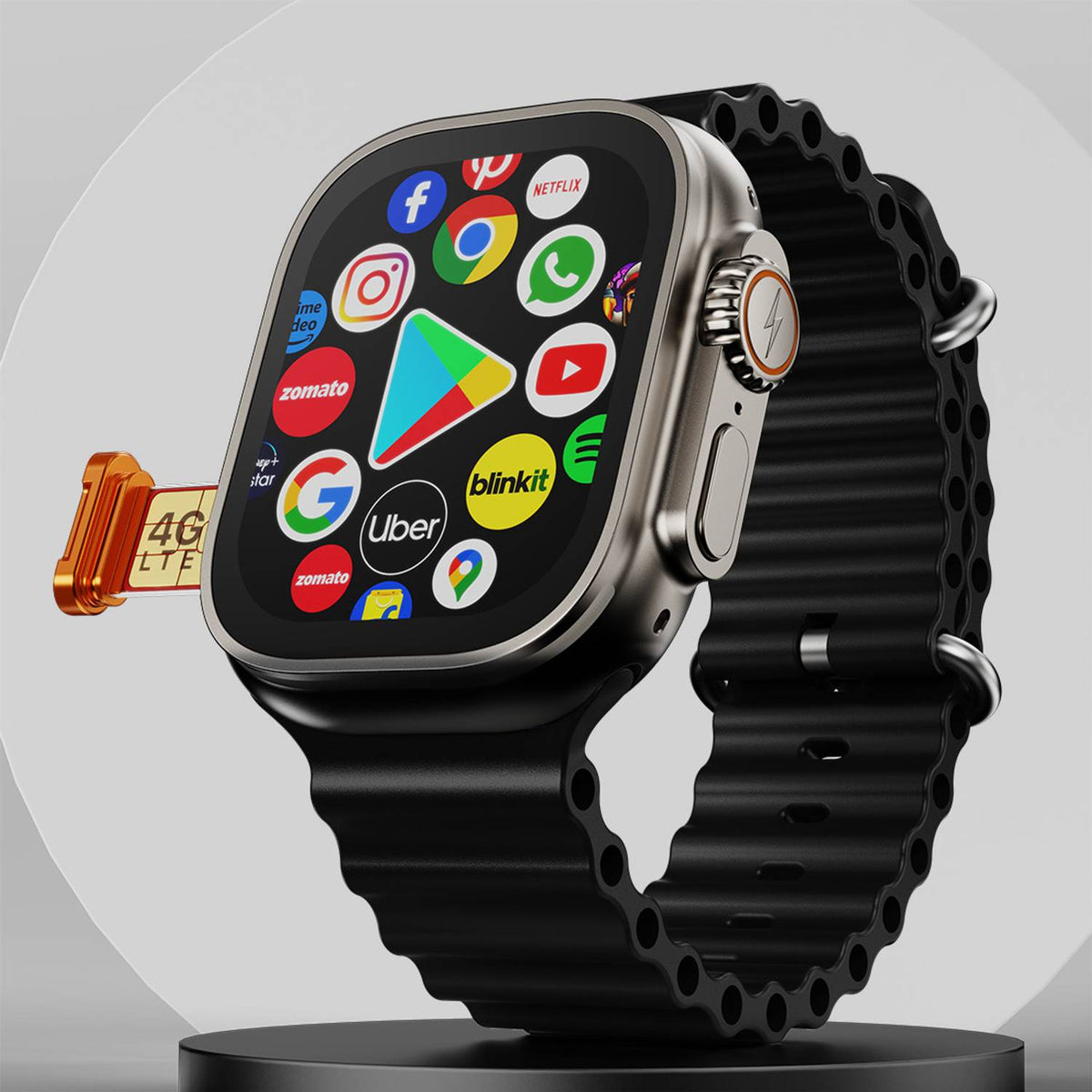Fire-Boltt Oracle WristPhone 4G SIM smartwatch with Play Store - Buy Online Best Price India