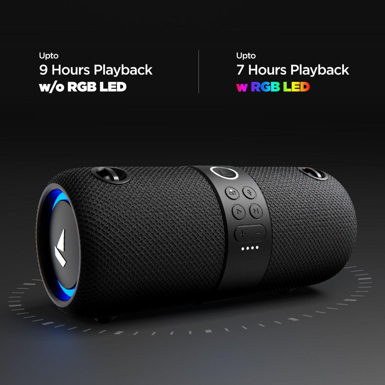 boAt Stone 1208 14W Bluetooth Speaker with Upto 9 Hours Battery, RGB LEDs, IPX7 and TWS Feature - Nalanda Enterprises