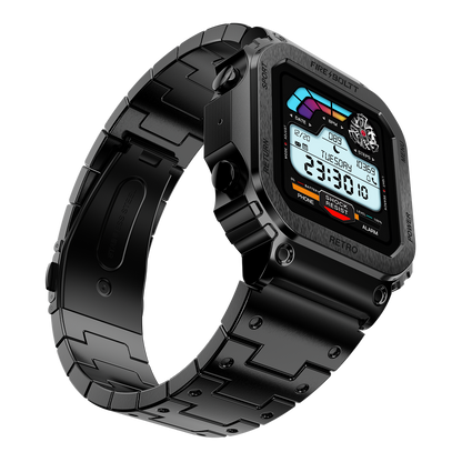 Fire-Boltt Retro 39.1mm (1.54) Display, Bluetooth call, Voice Assistance, Steel Straps Smartwatch - Nalanda Enterprises