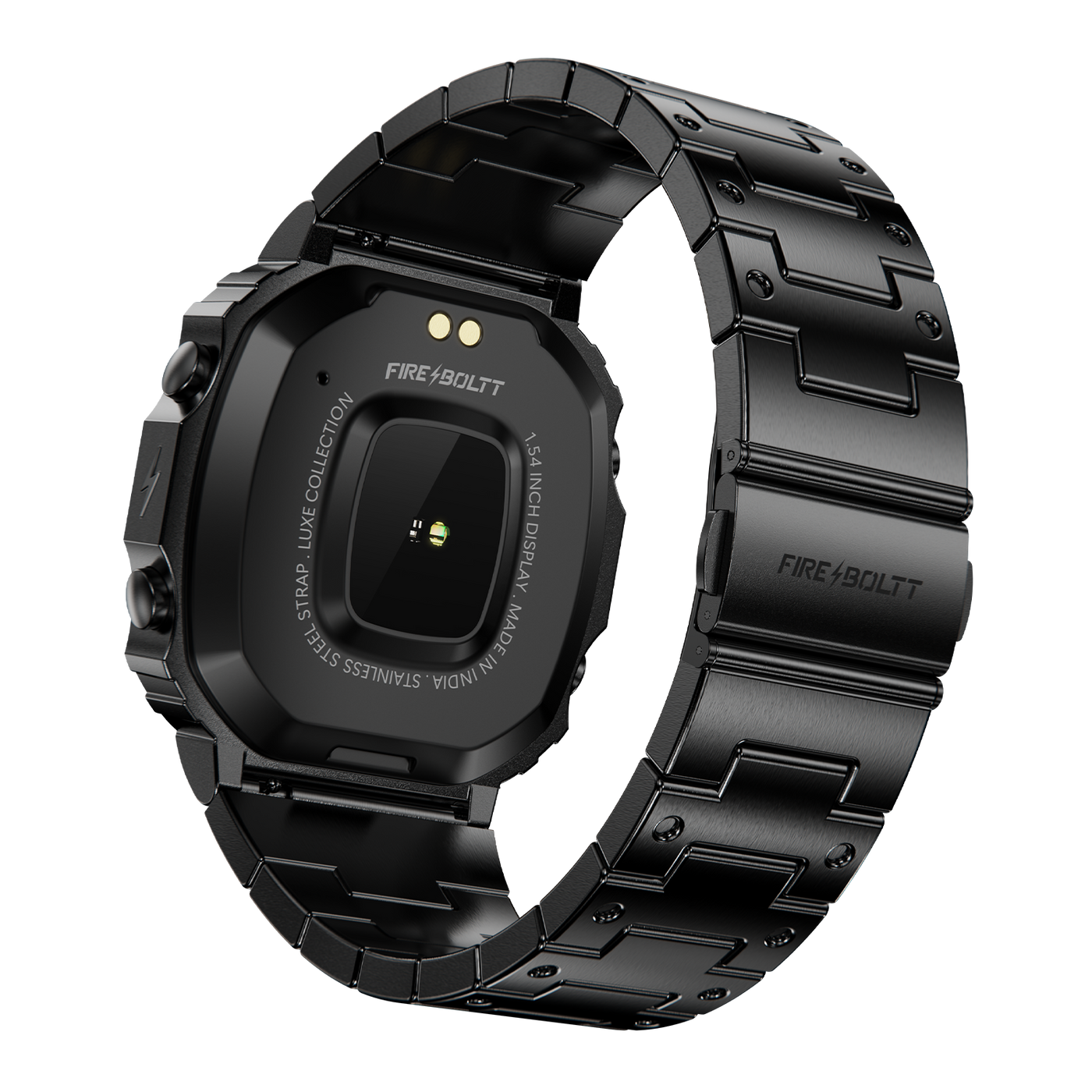 Fire-Boltt Retro 39.1mm (1.54) Display, Bluetooth call, Voice Assistance, Steel Straps Smartwatch - Nalanda Enterprises