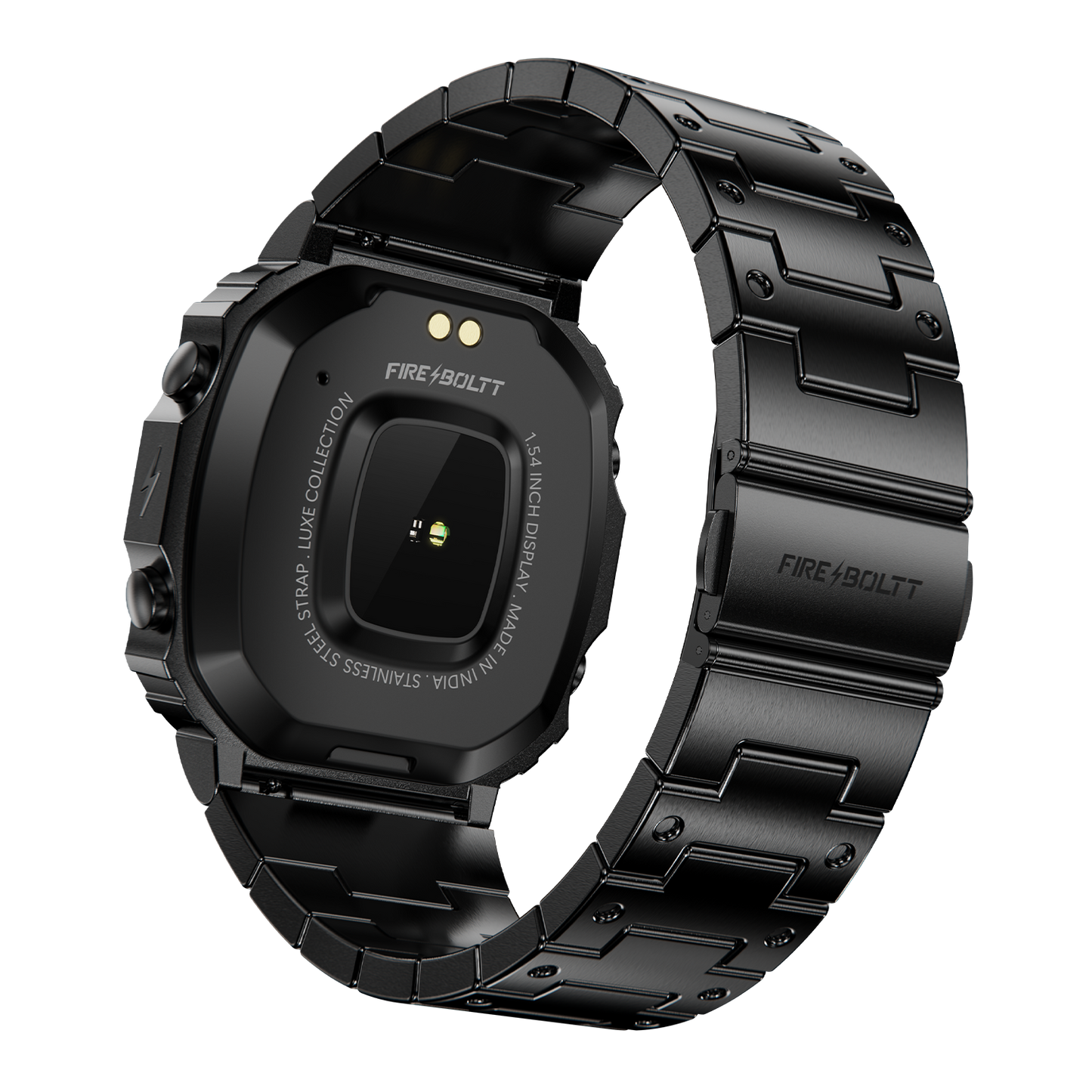 Fire-Boltt Retro 39.1mm (1.54) Display, Bluetooth call, Voice Assistance, Steel Straps Smartwatch - Nalanda Enterprises