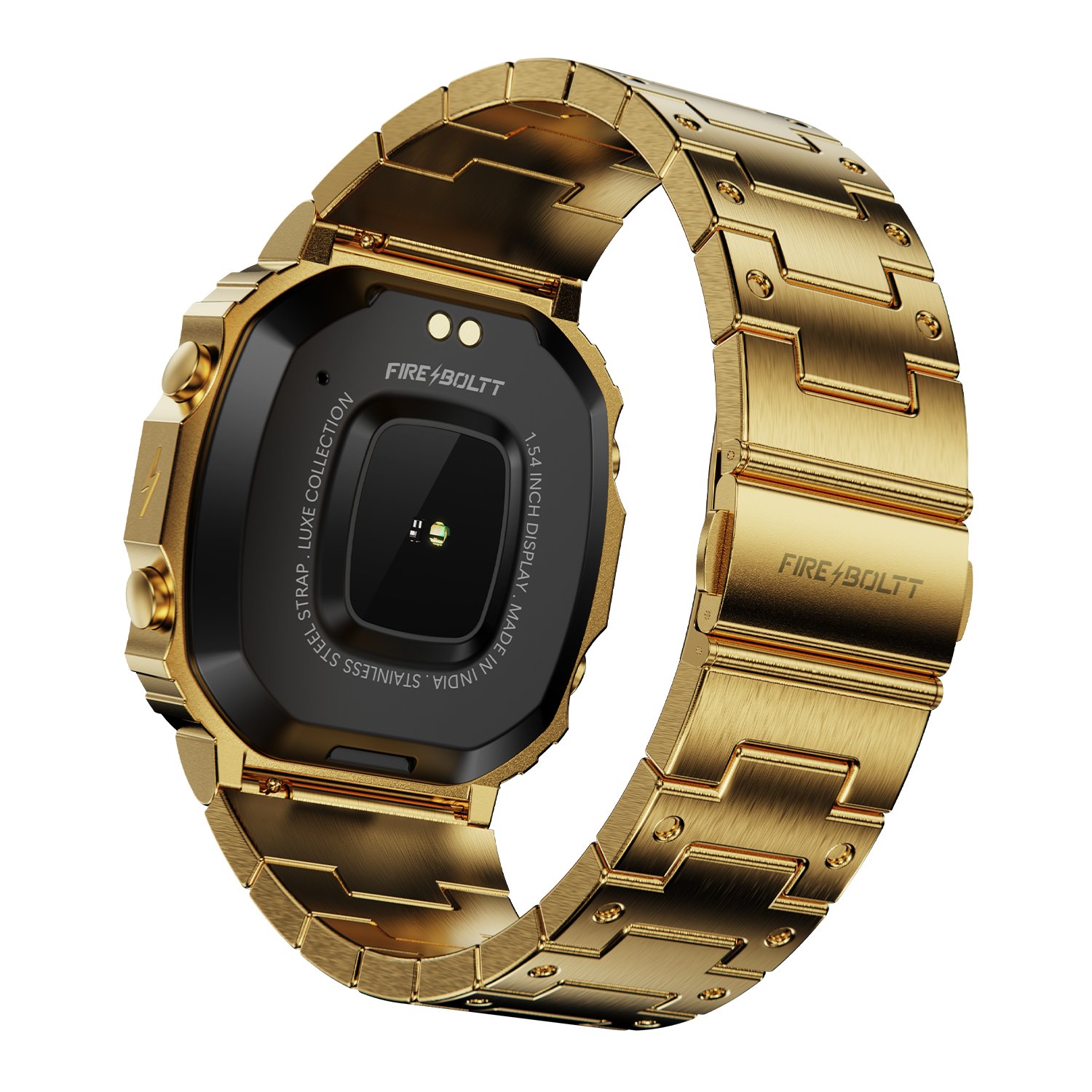 Fire-Boltt Retro 39.1mm (1.54) Display, Bluetooth call, Voice Assistance, Steel Straps Smartwatch - Nalanda Enterprises