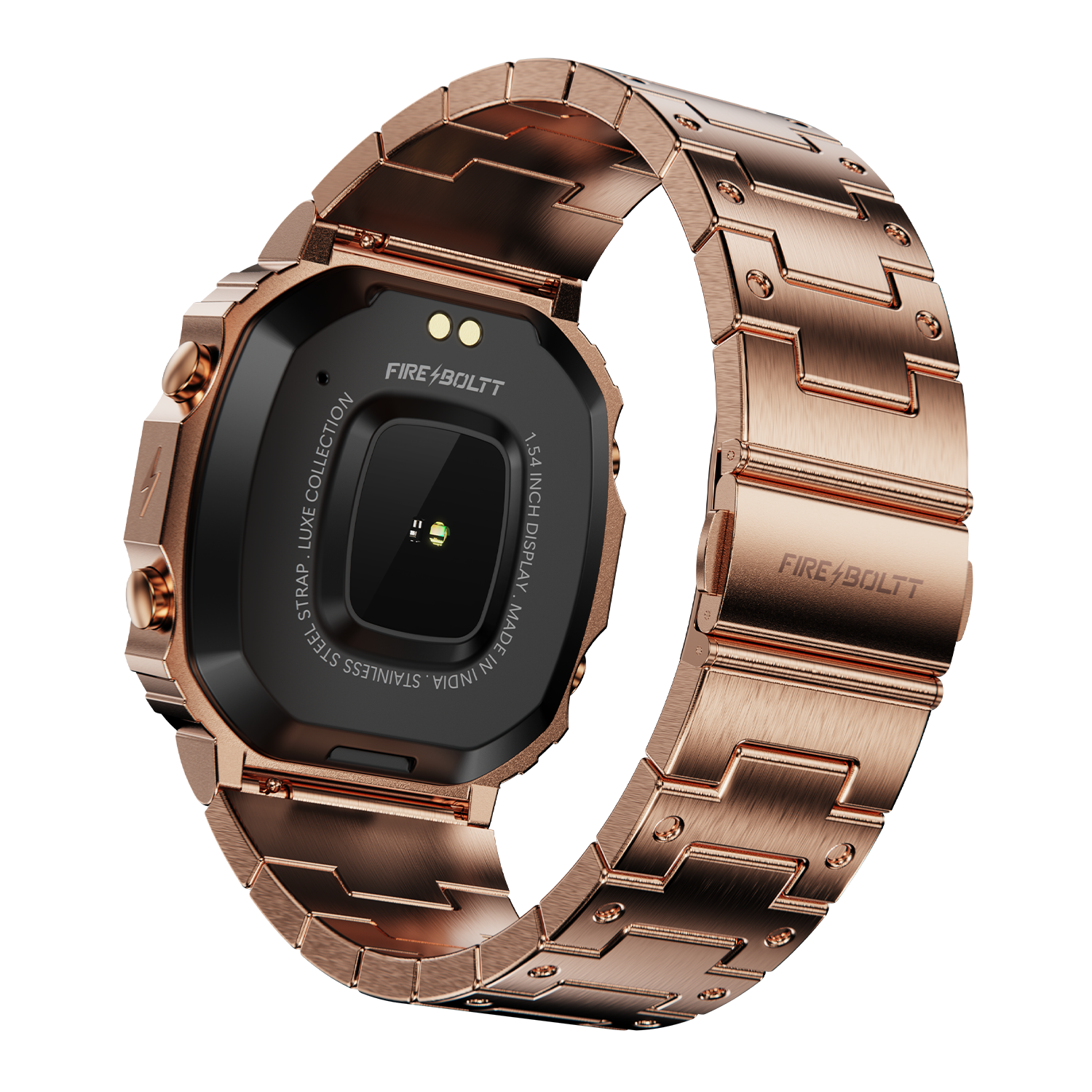 Fire-Boltt Retro 39.1mm (1.54) Display, Bluetooth call, Voice Assistance, Steel Straps Smartwatch - Nalanda Enterprises