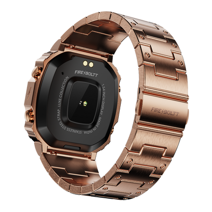Fire-Boltt Retro 39.1mm (1.54) Display, Bluetooth call, Voice Assistance, Steel Straps Smartwatch - Nalanda Enterprises