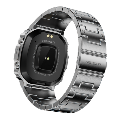 Fire-Boltt Retro 39.1mm (1.54) Display, Bluetooth call, Voice Assistance, Steel Straps Smartwatch - Nalanda Enterprises