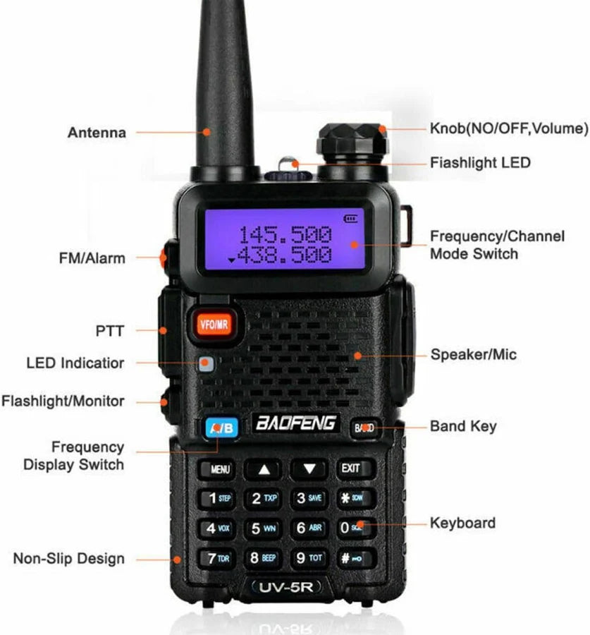 Baofeng UV-5R dual band walkie talkie - View 6