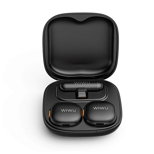 WiWU Wi-WM006 AI Powered Noise Cancelling Lavalier Microphone with 30H Battery and Ultra Low Latency - Nalanda Enterprises