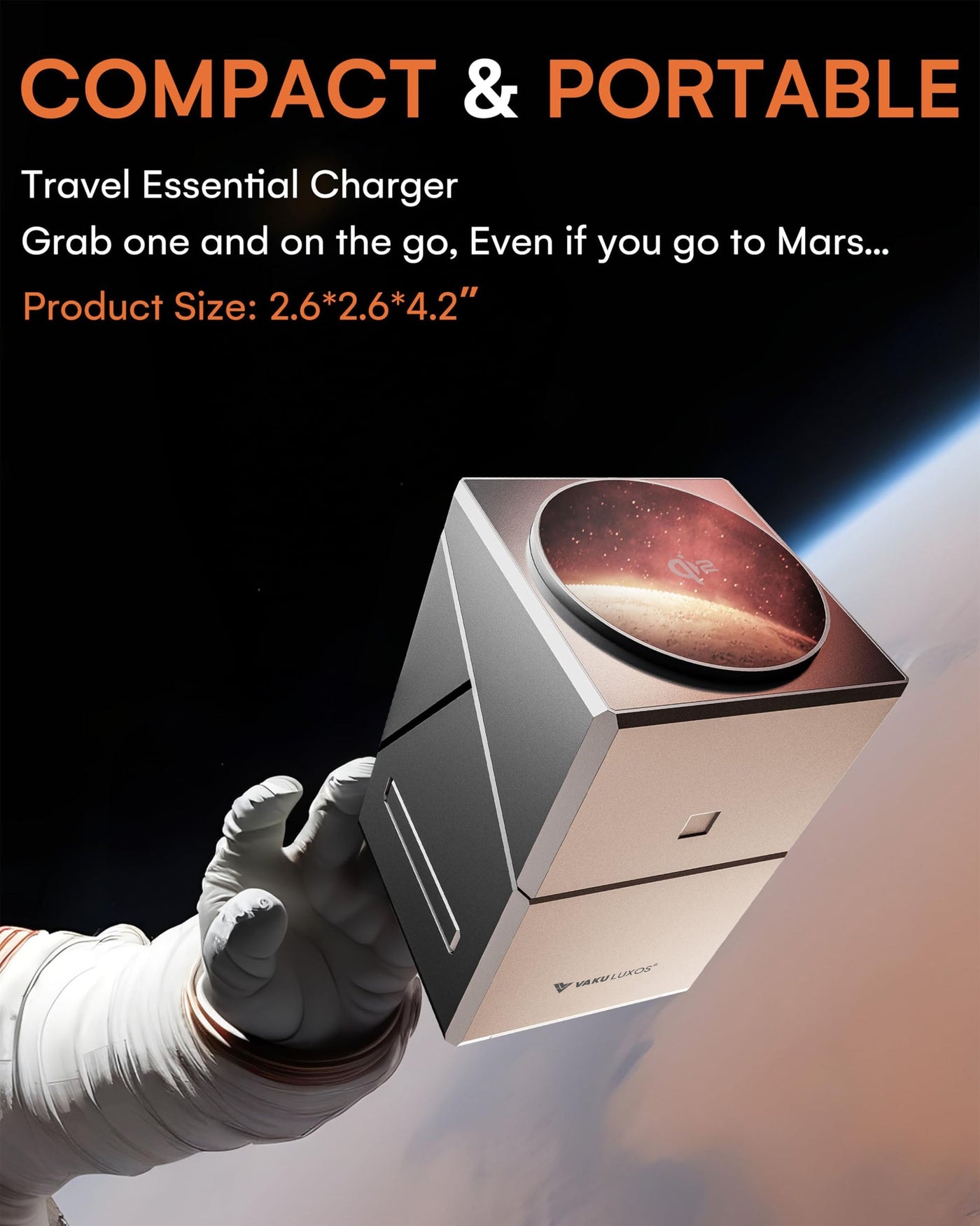 Vaku Luxos ® 3-in-1 Gyro Charge 23W Magnetic Wireless MagSafe Charger for iPhone, AirPods & iWatch Series