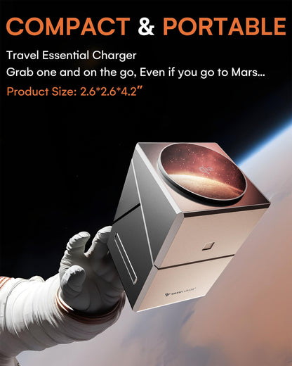 Vaku Luxos ® 3-in-1 Gyro Charge 23W Magnetic Wireless MagSafe Charger for iPhone, AirPods & iWatch Series