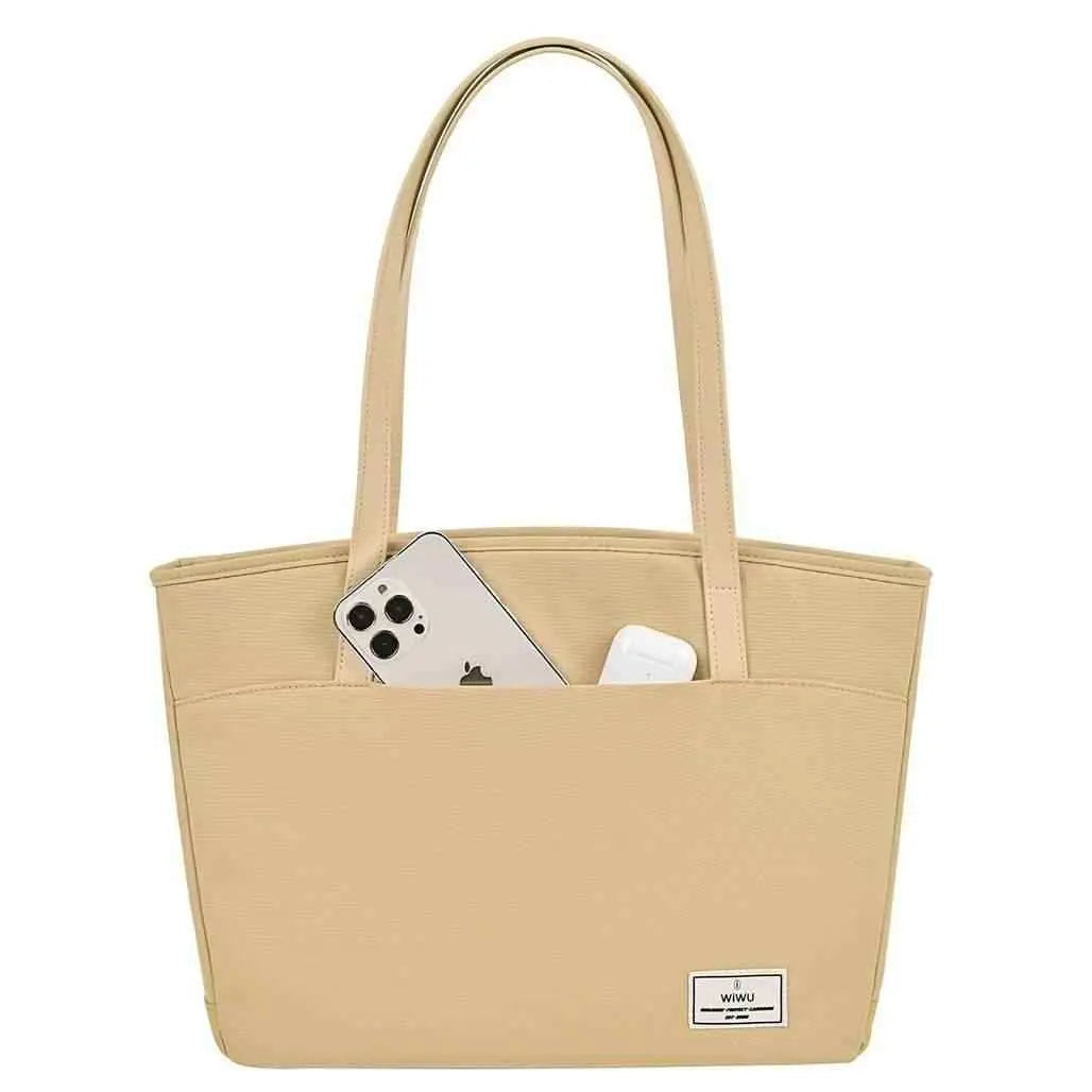 WIWU Ora Tote Pocket for Laptop 16 Inches Beige - Nalanda Enterprises