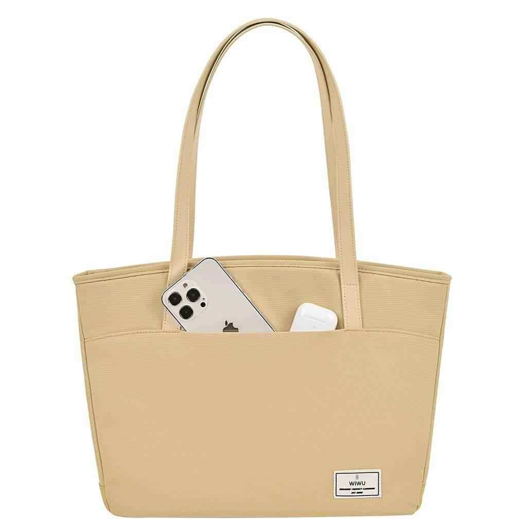 WIWU Ora Tote Pocket for Laptop 16 Inches Beige - Nalanda Enterprises