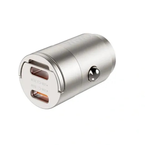 WiWU Wi-QC029 Nano Series 30W Fast Car Charger — Dual USB-C PD Fast Charging